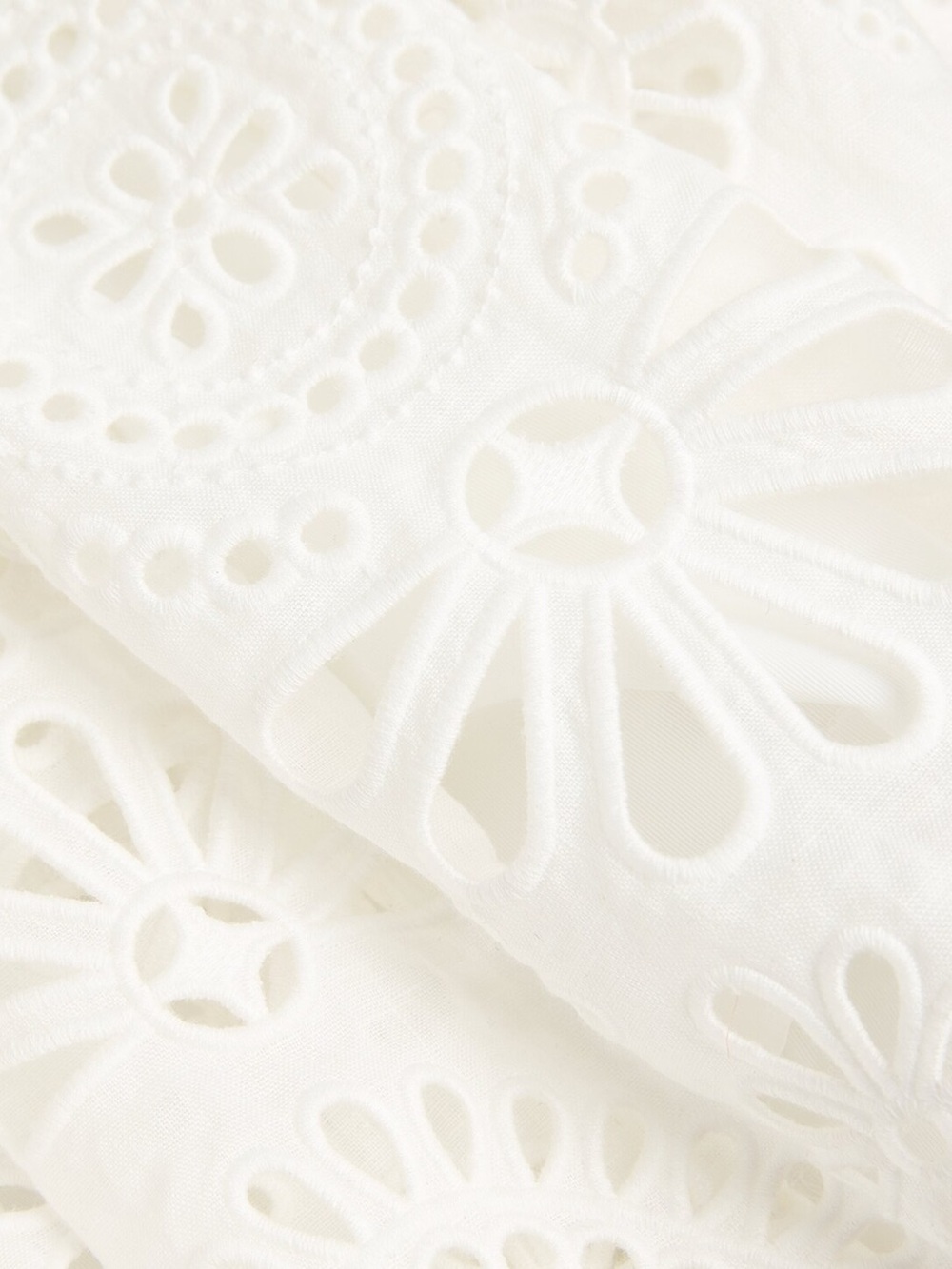 NWT Zimmermann Acacia Broderie Ivory Anglaise White Eyelet Lace Mini Dress - Picture 5 of 14